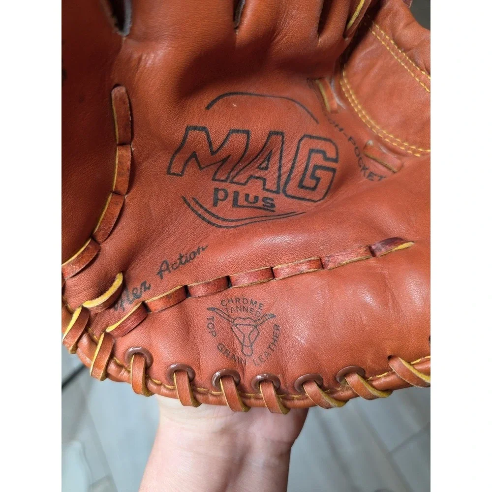 Mag Plus Mp3797 Cow Hide Adult Baseball‎ Glove Right Handed Player D1